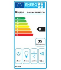 Gruppe Incognito 750 Μηχανισμός Απορρόφησης 75cm Μαύρος S-8029-C58-M13-750