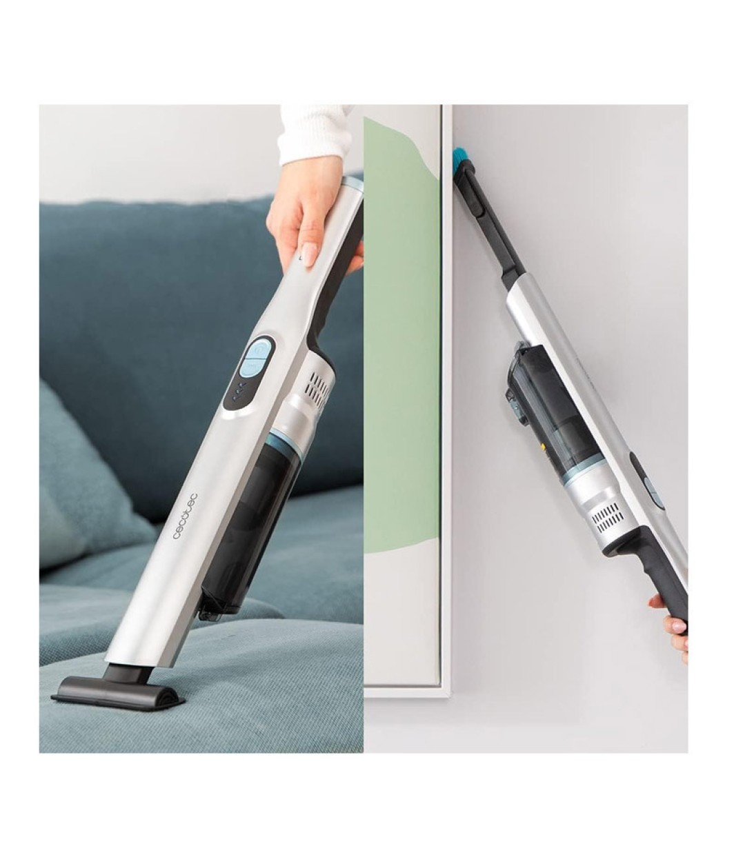 Cecotec Scoba 2100 Jalisco 08403 Επαναφορτιζόμενη Σκούπα Stick & Χειρός Ασημί