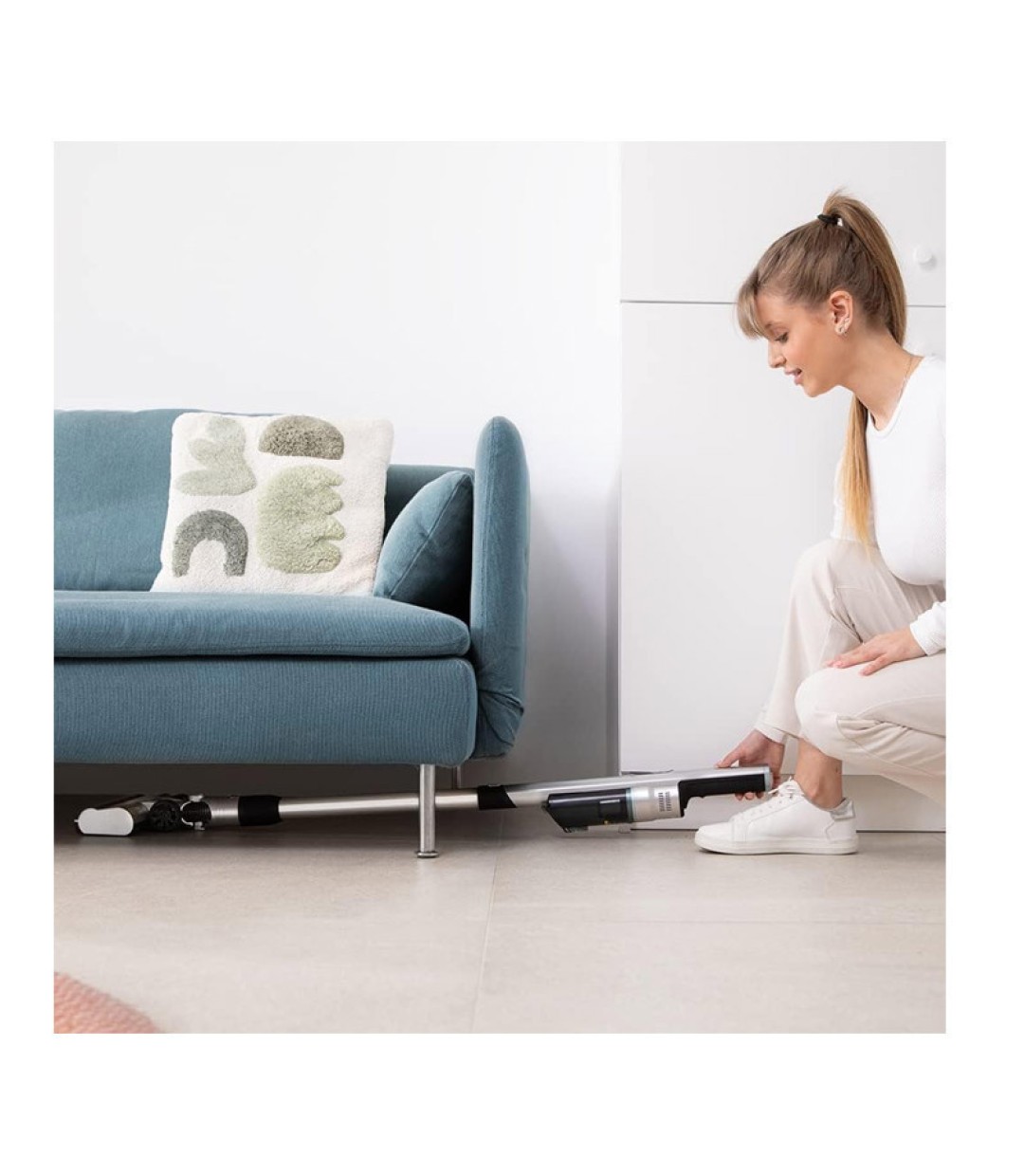 Cecotec Scoba 2100 Jalisco 08403 Επαναφορτιζόμενη Σκούπα Stick & Χειρός Ασημί