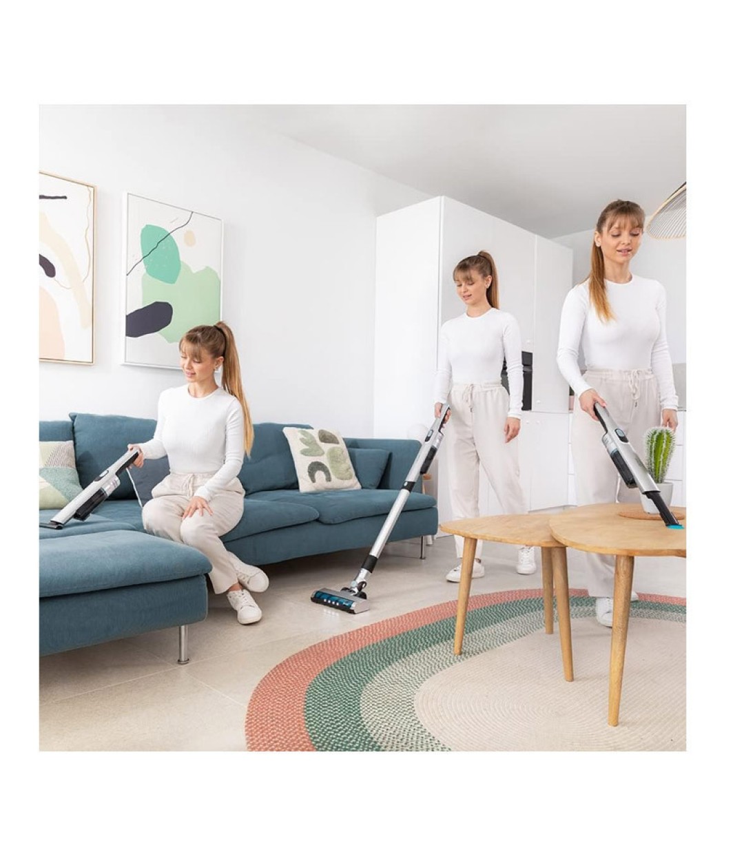 Cecotec Scoba 2100 Jalisco 08403 Επαναφορτιζόμενη Σκούπα Stick & Χειρός Ασημί