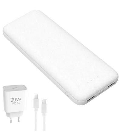 Platinet Set Power Bank 10000mAh 20W με 2 Θύρες USB-A και Θύρα USB-C Power Delivery Λευκό Platinet Set Power Bank 10000mAh 20W με 2 Θύρες USB-A και Θύρα USB-C Power Delivery Λευκό