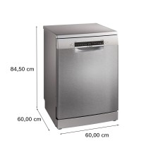 Bosch SMS 4 HVI 02 Ελεύθερο Πλυντήριο Πιάτων με Wi-Fi για 14 Σερβίτσια AquaSensor Π60xY84.5εκ. Inox