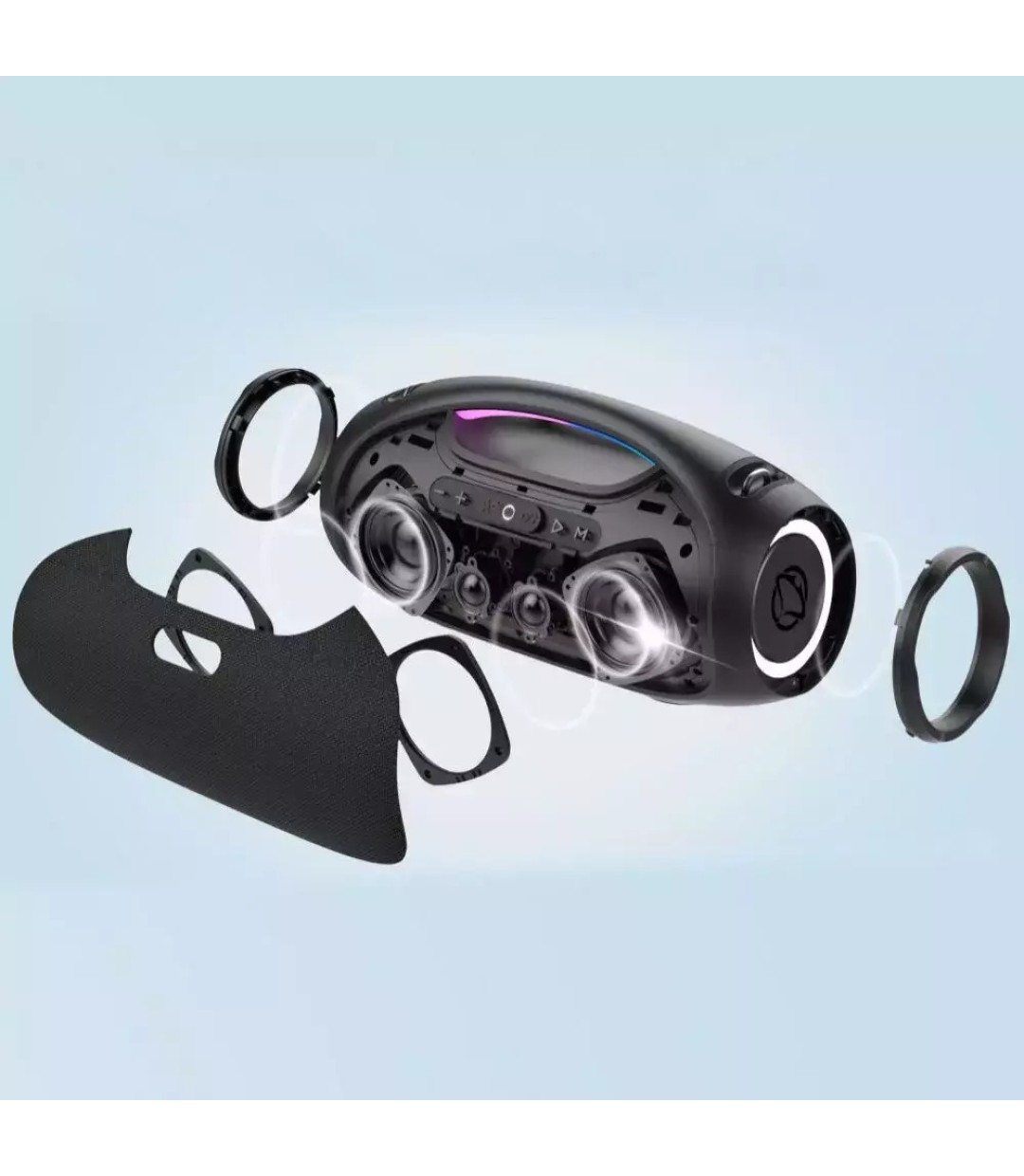 Manta Ηχείο Bluetooth 120W με Διάρκεια Μπαταρίας έως 8 ώρες Κόκκινο