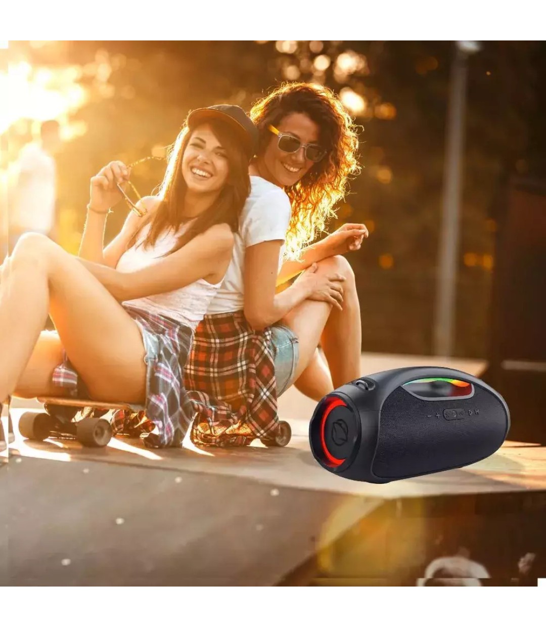 Manta Ηχείο Bluetooth 120W με Διάρκεια Μπαταρίας έως 8 ώρες Κόκκινο