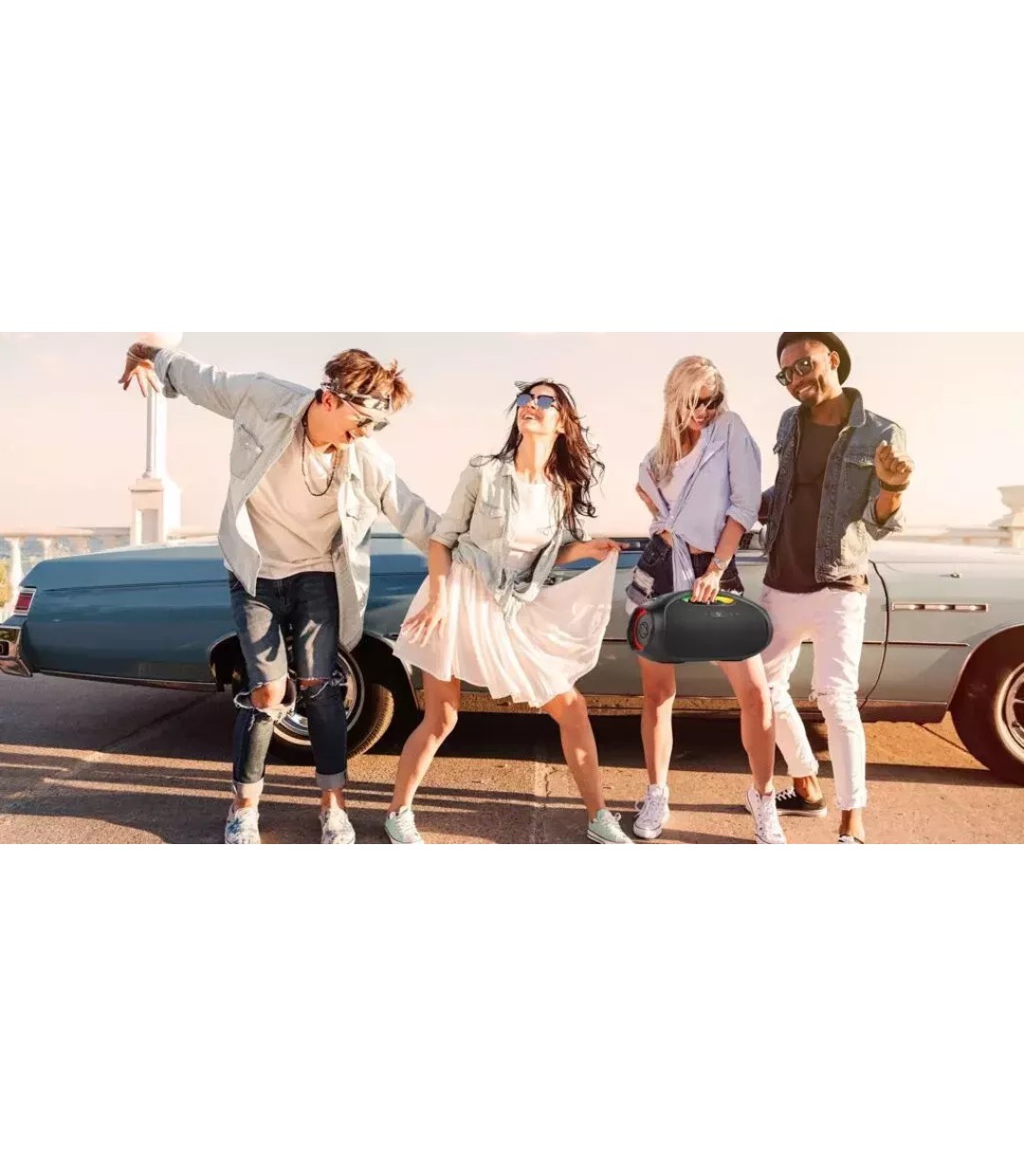 Manta Ηχείο Bluetooth 120W με Διάρκεια Μπαταρίας έως 8 ώρες Κόκκινο