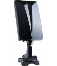 Telco DVB-T711 Εξωτερική Κεραία Τηλεόρασης (απαιτεί τροφοδοσία) σε Μαύρο Χρώμα Σύνδεση με Ομοαξονικό (Coaxial) Καλώδιο