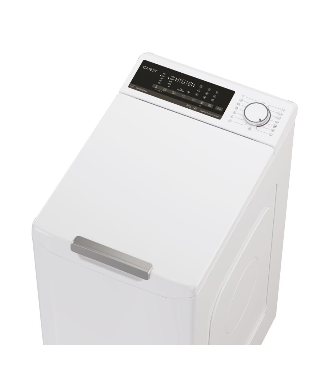 Candy Πλυντήριο Ρούχων Άνω Φόρτωσης 8kg 1200 Στροφών AI Weight Sense TCA286TM5-S Candy Πλυντήριο Ρούχων Άνω Φόρτωσης 8kg 1200 Στροφών AI Weight Sense TCA286TM5-S