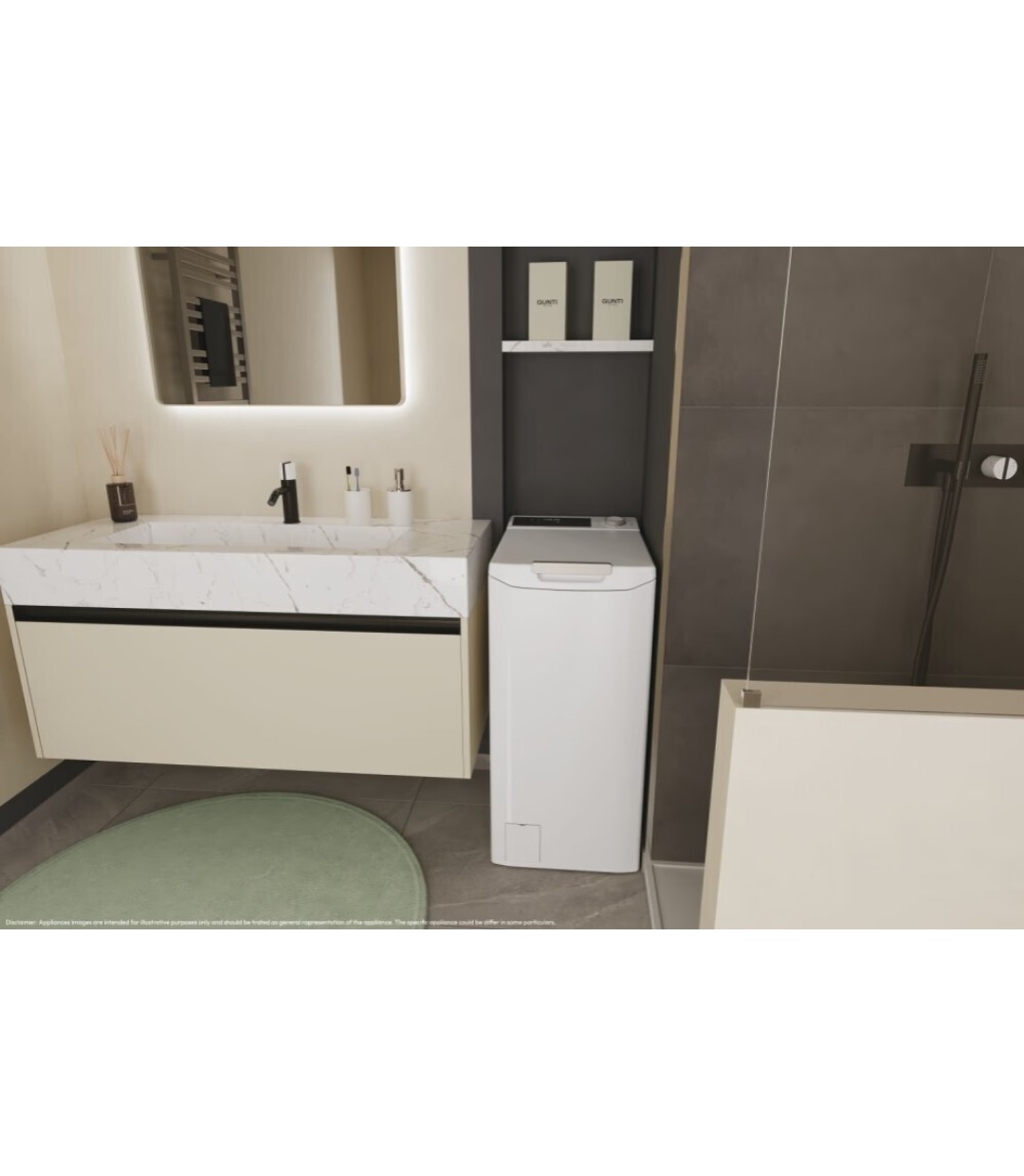 Candy Πλυντήριο Ρούχων Άνω Φόρτωσης 8kg 1200 Στροφών AI Weight Sense TCA286TM5-S Candy Πλυντήριο Ρούχων Άνω Φόρτωσης 8kg 1200 Στροφών AI Weight Sense TCA286TM5-S