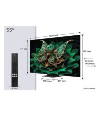 TCL Smart Τηλεόραση 55" 4K UHD Mini LED C7K HDR (2025) 55C7K