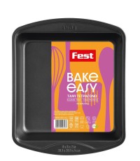 Fest Easy Bake Ταψί Φούρνου από Ανοξείδωτο Ατσάλι με Αντικολλητική Επίστρωση 20.3x20.3cm