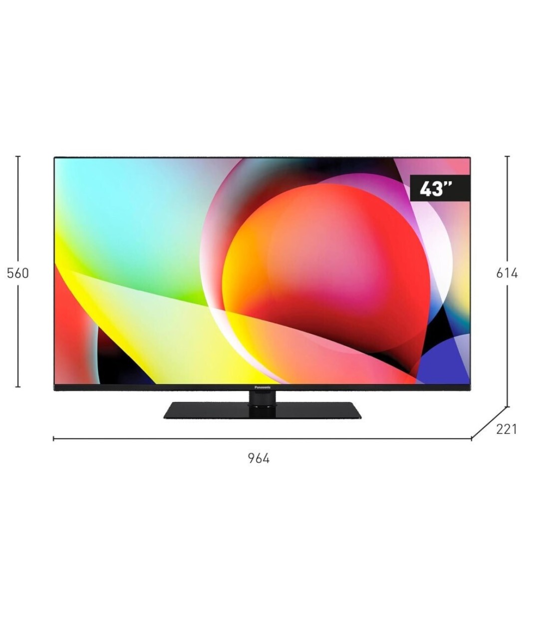 Panasonic Smart Τηλεόραση 43" 4K UHD LED TN-43W70AEZ HDR (2024)