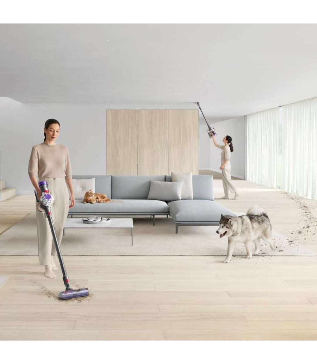 Dyson V8 Advanced Επαναφορτιζόμενη Σκούπα Stick Ασημί