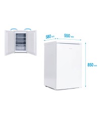Muhler VFS85WE Κάθετος Καταψύκτης με συρτάρια 91lt, E Υ85xΠ55xΒ58εκ.