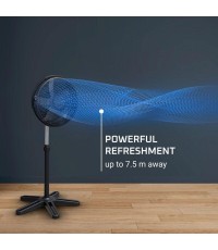Rowenta Ανεμιστήρας Ορθοστάτης 40W Διαμέτρου 40cm Μαύρος Κωδικός: VU3110 