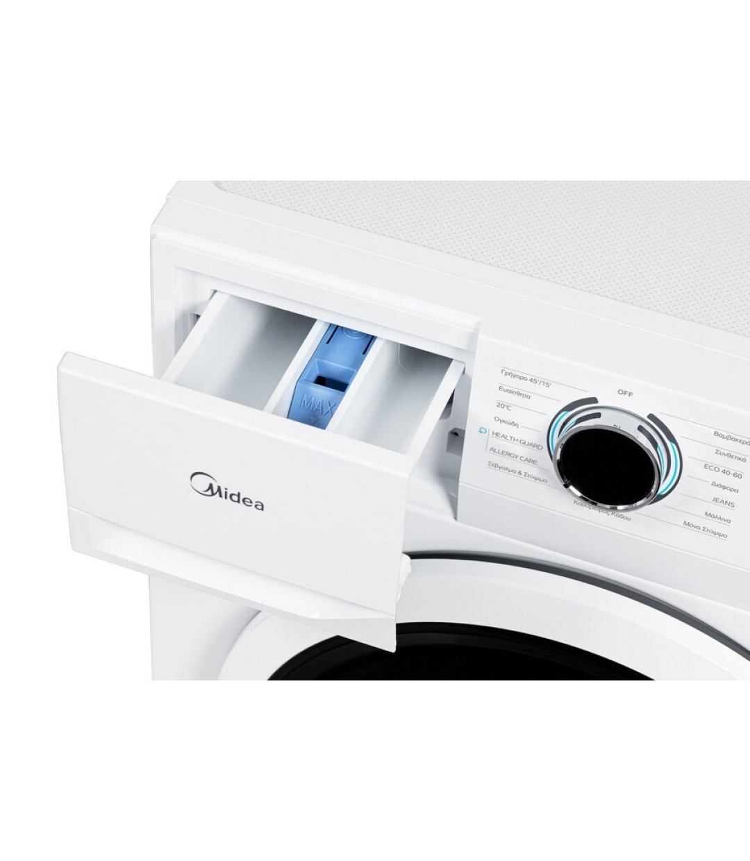 Midea Πλυντήριο Ρούχων 10kg 1400 Στροφών MF110W100BA10/W-GR Midea Πλυντήριο Ρούχων 10kg 1400 Στροφών MF110W100BA10/W-GR