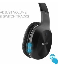 Edifier W800BT Plus Ασύρματα/Ενσύρματα Over Ear Ακουστικά με 55 ώρες Λειτουργίας Μαύρα