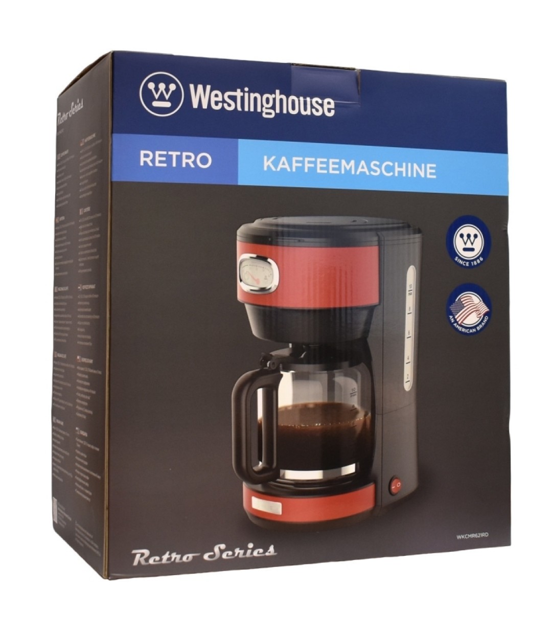 Westinghouse Retro Series Καφετιέρα Φίλτρου 1000W Red