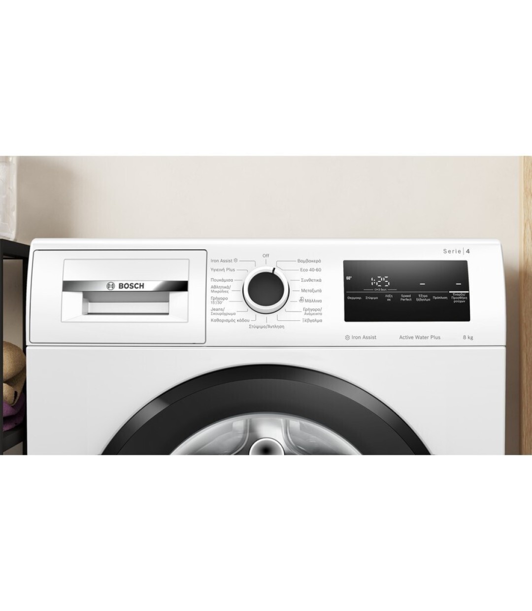 Bosch Πλυντήριο Ρούχων 9kg με Τεχνολογία Ατμού 1400 Στροφών WGJ2440LGR 