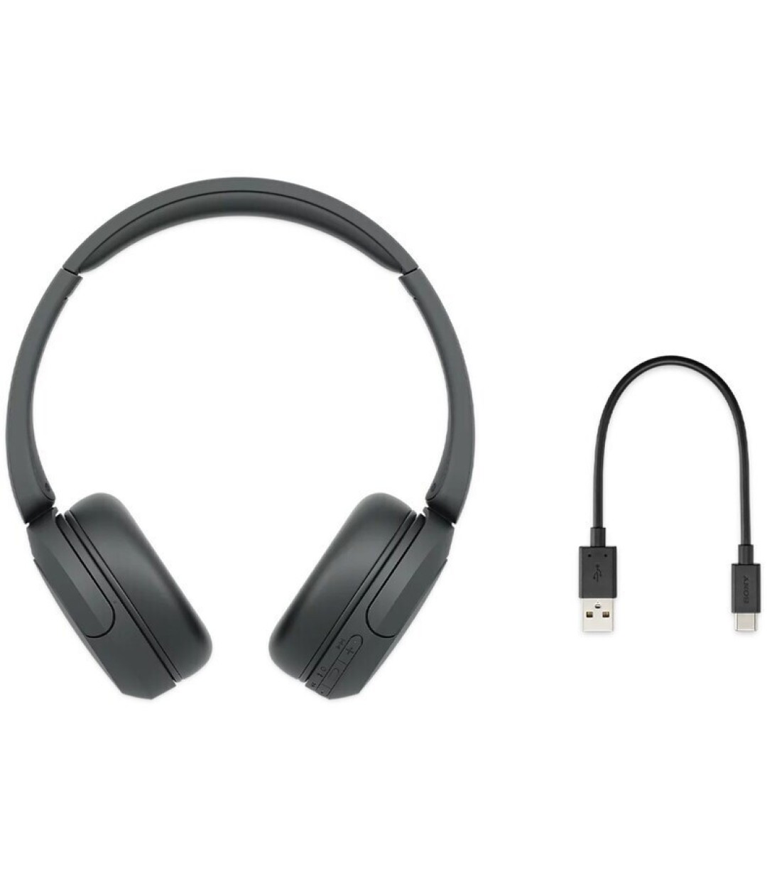 Sony WH-CH520 Ασύρματα / Ενσύρματα On Ear Ακουστικά με 50 ώρες Λειτουργίας και Quick Charge Μαύρα WH-CH520B