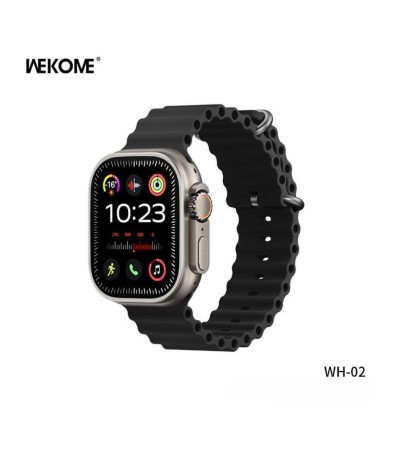 WK WH-02 Titanium Smartwatch με Παλμογράφο (Χρυσό)