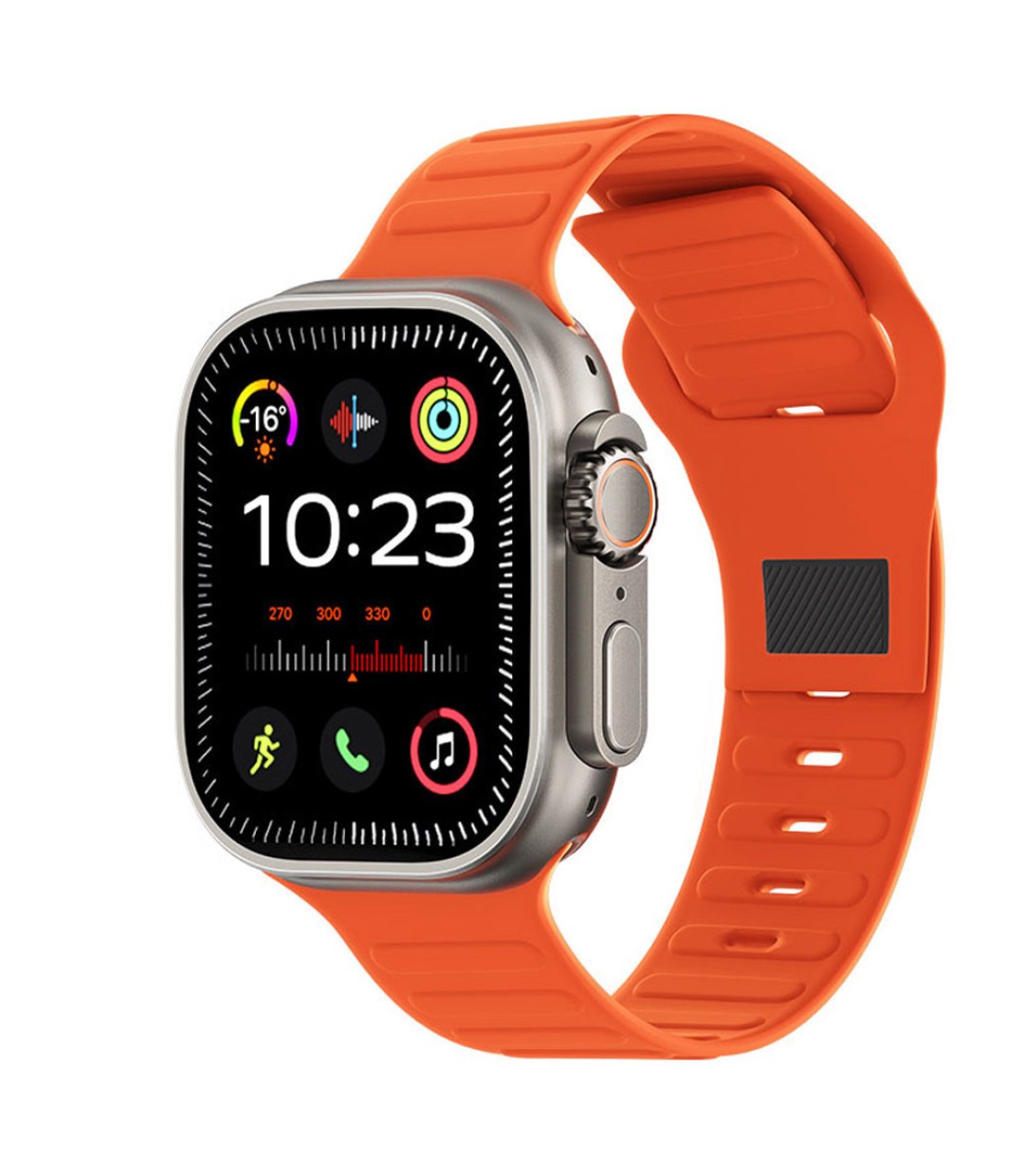 WK WH-02 Titanium Smartwatch με Παλμογράφο (Χρυσό)