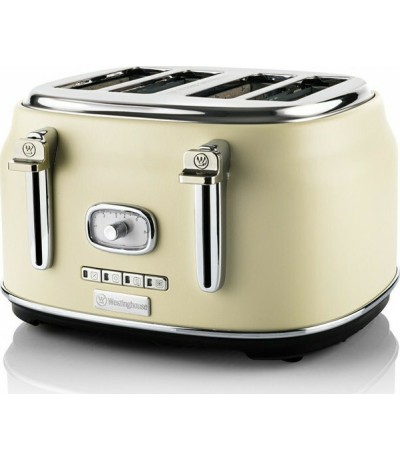  Φρυγανιέρα 4 Θέσεων 1750 W Χρώματος Κρεμ Westinghouse WKTTB809WT 