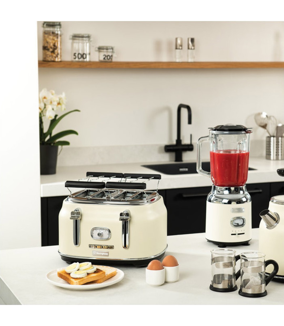  Φρυγανιέρα 4 Θέσεων 1750 W Χρώματος Κρεμ Westinghouse WKTTB809WT 