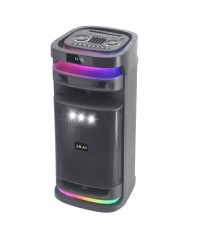 Akai Ηχείο Karaoke με Ασύρματο Μικρόφωνο και Εφέ Φωτισμού X12 σε Μαύρο Χρώμα