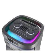 Akai Ηχείο Karaoke με Ασύρματο Μικρόφωνο και Εφέ Φωτισμού X12 σε Μαύρο Χρώμα