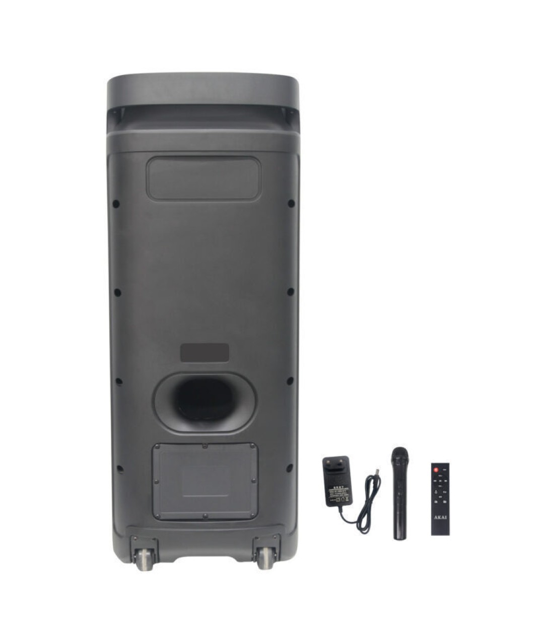 Akai Ηχείο Karaoke με Ασύρματο Μικρόφωνο και Εφέ Φωτισμού X12 σε Μαύρο Χρώμα