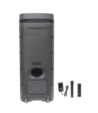 Akai Ηχείο Karaoke με Ασύρματο Μικρόφωνο και Εφέ Φωτισμού X12 σε Μαύρο Χρώμα