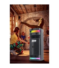 Akai Ηχείο Karaoke με Ασύρματο Μικρόφωνο και Εφέ Φωτισμού X12 σε Μαύρο Χρώμα