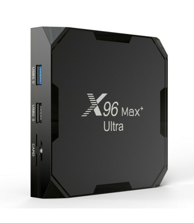 TV Box X96 Max Plus Ultra 4K UHD με WiFi USB 2.0 / USB 3.0 4GB RAM και 32GB Αποθηκευτικό Χώρο με Λειτουργικό Android 11.0