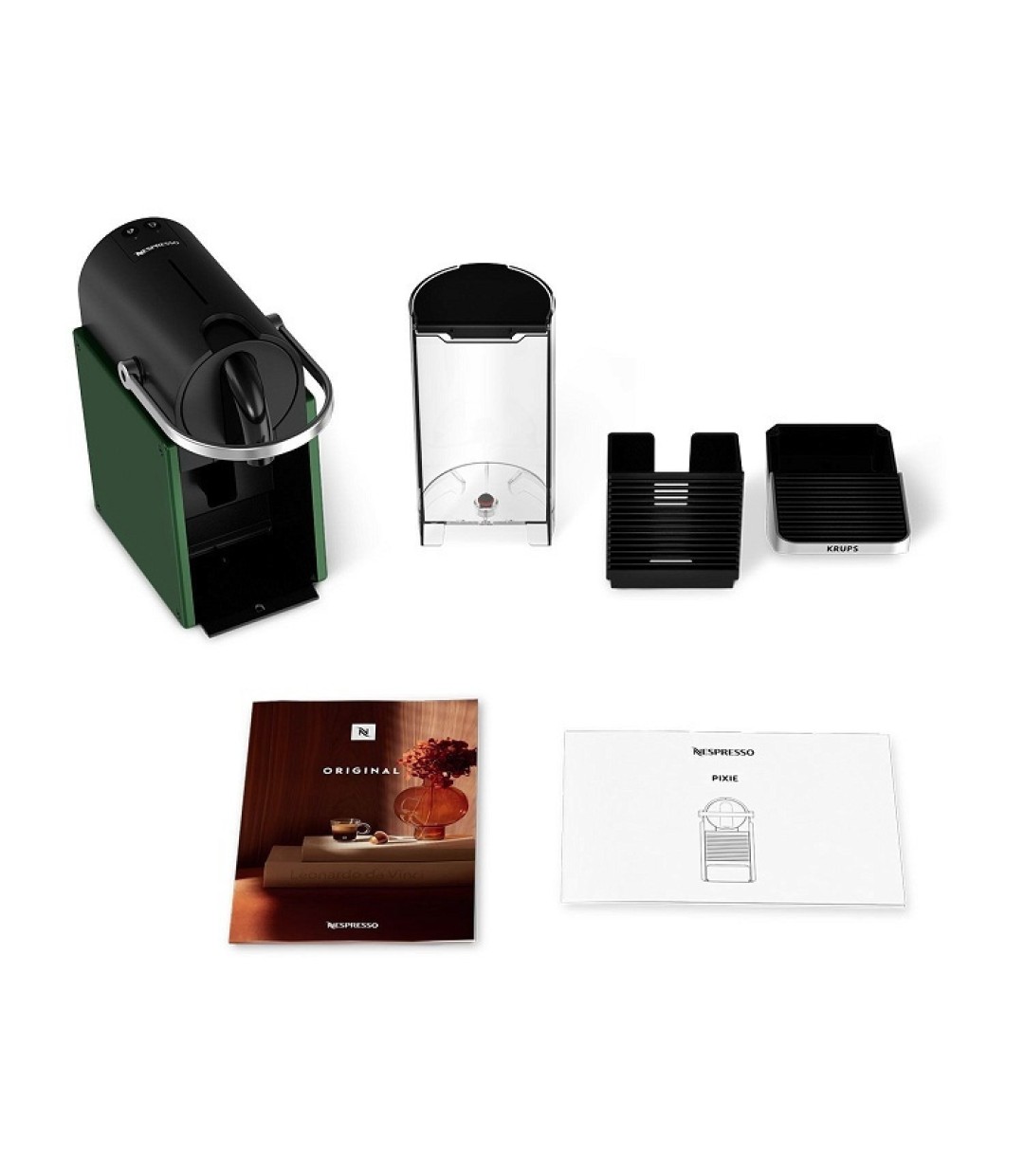 Krups Pixie XN 3063 V Καφετιέρα για Κάψουλες Nespresso Πίεσης 19bar Πράσινη