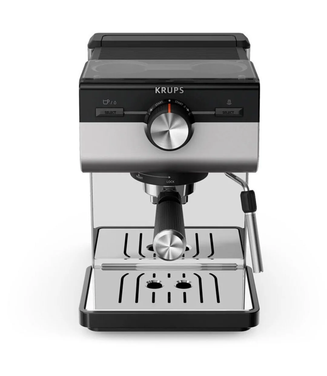 Krups Αυτόματη Μηχανή Espresso 1140W Πίεσης 15bar Ασημί XP384E10