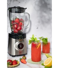 Gruppe YB-S 09 Z Epic Mix Μπλέντερ για Smoothies με Γυάλινη Κανάτα 1.8lt 1800W Inox