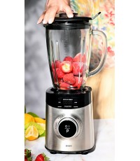 Gruppe YB-S 09 Z Epic Mix Μπλέντερ για Smoothies με Γυάλινη Κανάτα 1.8lt 1800W Inox