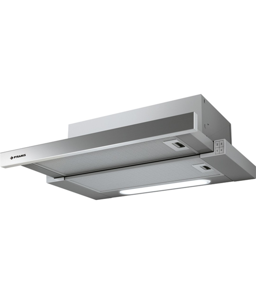 Pyramis Essential Turbo Συρόμενος Απορροφητήρας 60cm Inox