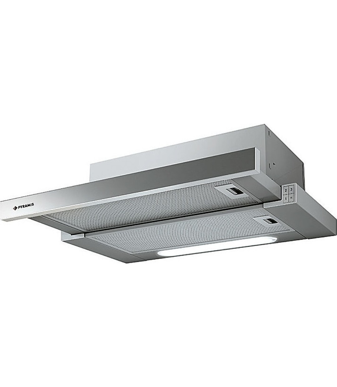 Pyramis Essential Turbo Συρόμενος Απορροφητήρας 90cm Inox