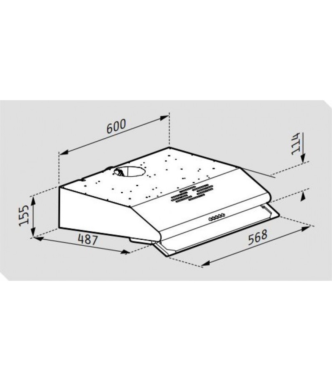 Pyramis Απλός με 2 Μοτέρ Ελεύθερος Απορροφητήρας Inox 065029502