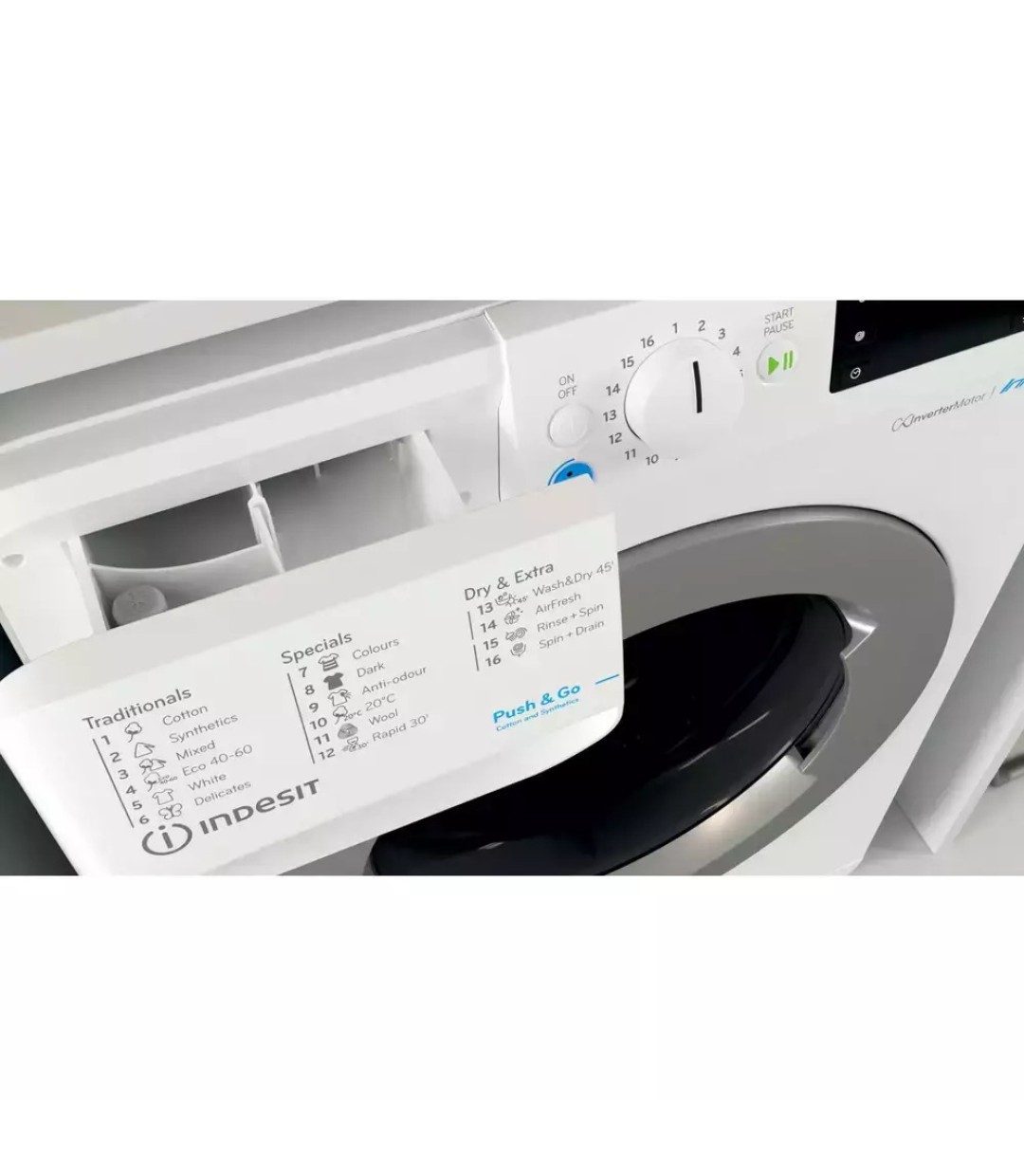 Indesit BDE 107624 8WS EE Πλυντήριο-Στεγνωτήριο Ρούχων Indesit BDE 107624 8WS EE Πλυντήριο-Στεγνωτήριο Ρούχων
