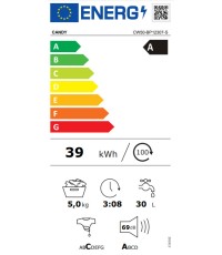 Candy Πλυντήριο Ρούχων 5kg 1200 Στροφών CW50-BP12307-S