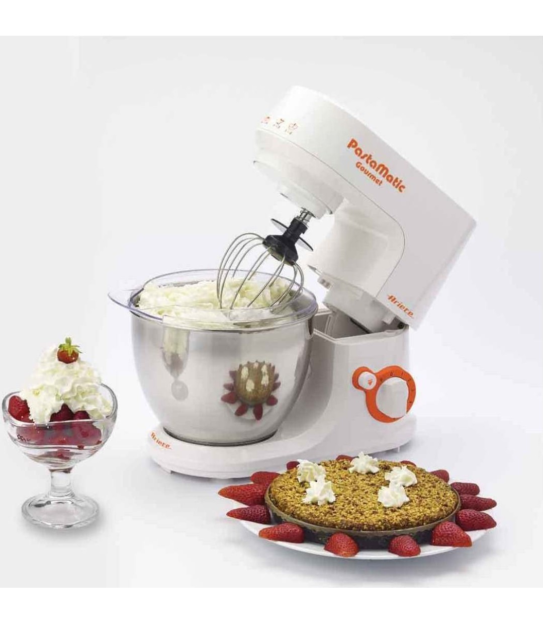 Ariete 1597 Gourmet Κουζινομηχανή 1000W με Ανοξείδωτο Κάδο 4lt