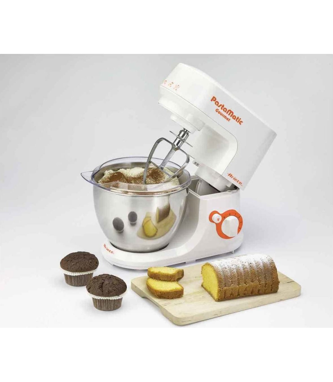 Ariete 1597 Gourmet Κουζινομηχανή 1000W με Ανοξείδωτο Κάδο 4lt