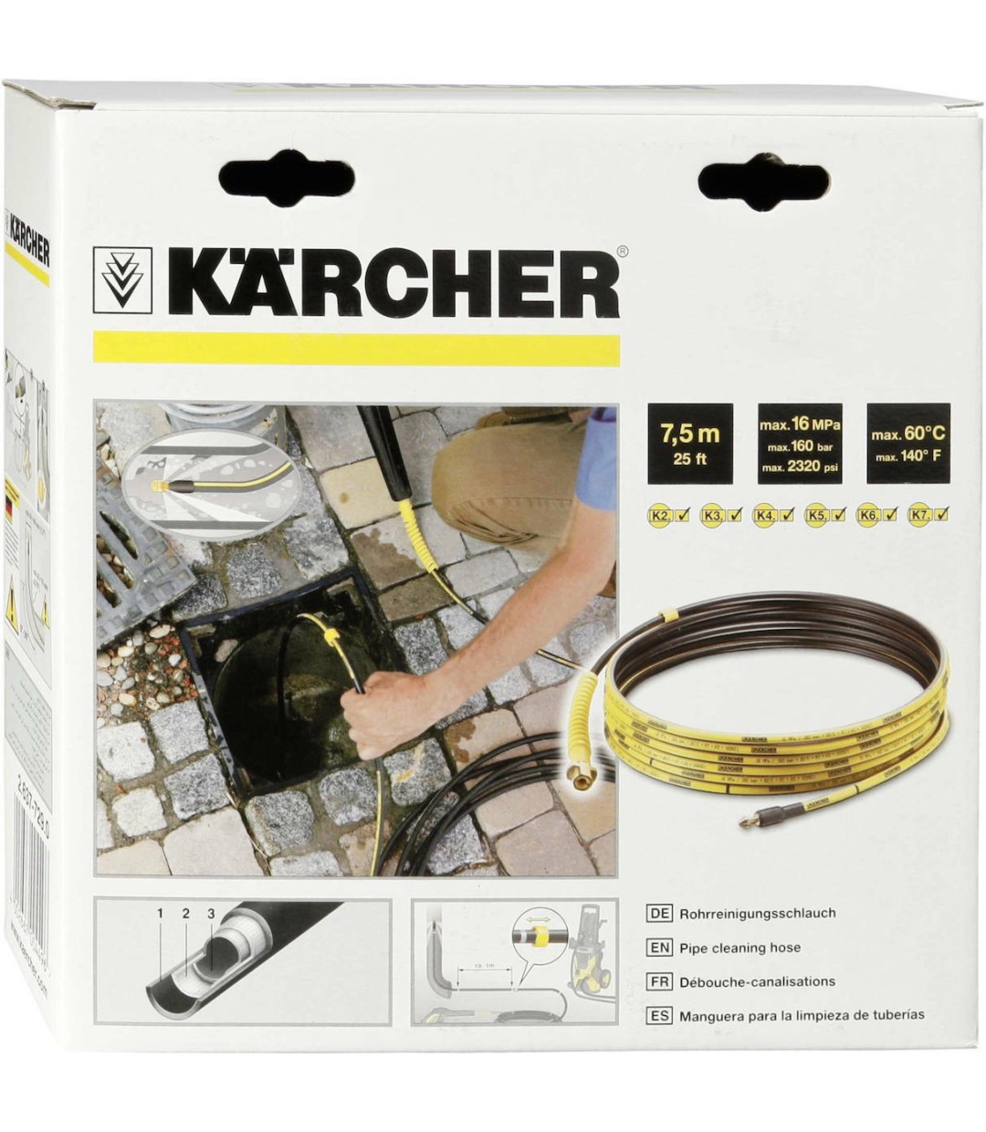 ΚΙΤ Καθαρισμού Σωλήνων Karcher  7,5μ. 2.637-729.0