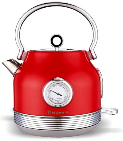 MORRIS R20812WKR Βραστήρας Retro Red 1.7lt 2200W