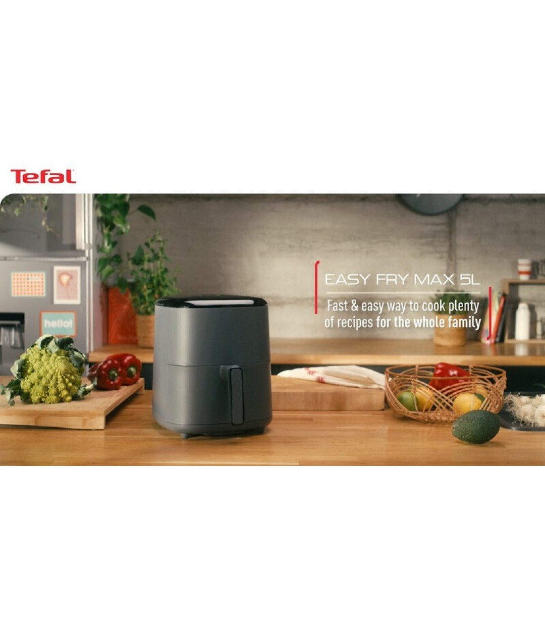 Tefal Easy Fry EY2453 Φριτέζα Αέρος με Αποσπώμενο Κάδο 5lt