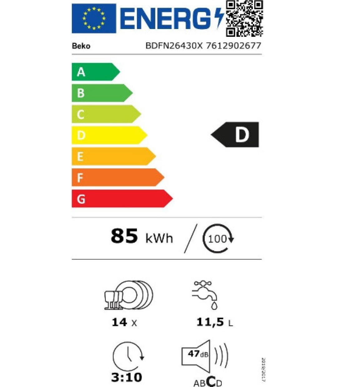 Beko BDFN 26430 X Πλυντήριο Πιάτων Ελεύθερο Π59.8xΒ57xY85εκ. Beko BDFN 26430 X Πλυντήριο Πιάτων Ελεύθερο Π59.8xΒ57xY85εκ.