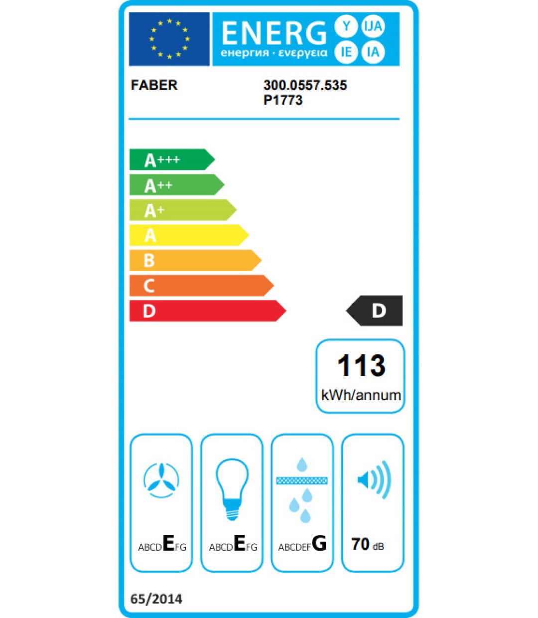 Faber 2740 Base A60 Ελεύθερος Απορροφητήρας 60cm Λευκός