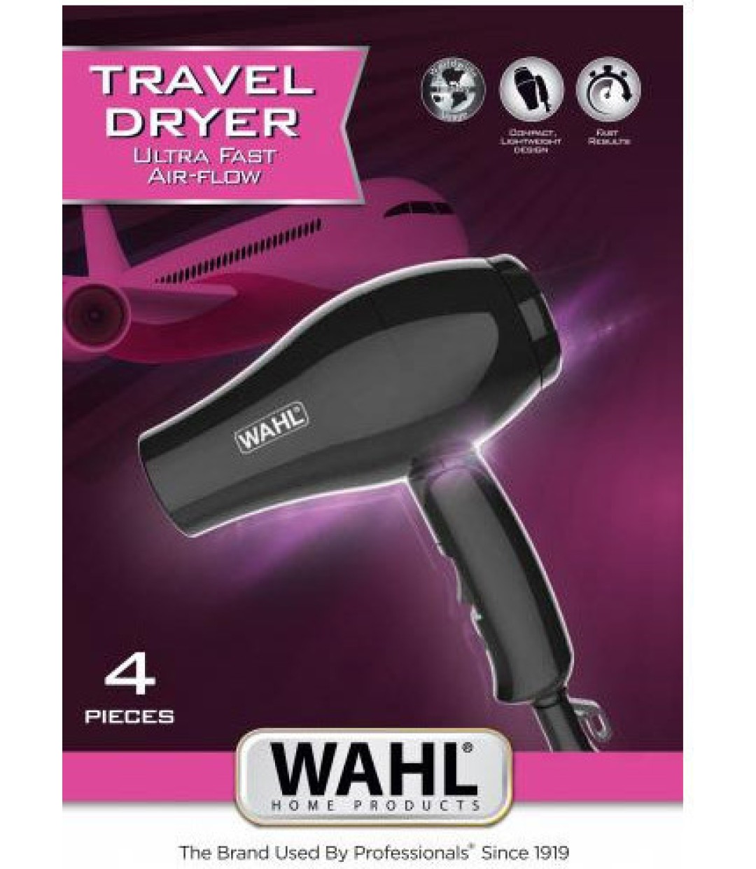 Wahl 3402-0470 Πιστολάκι Μαλλιών Ταξιδίου με Φυσούνα 1000W 